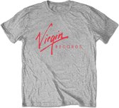 Virgin Records Heren Tshirt -S- Logo Grijs