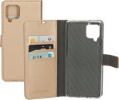 Mobiparts hoesje geschikt voor Samsung Galaxy A42 5G - Saffiano Wallet/Portemonnee hoesje - Magneet Sluiting - 3 Opbergvakken - Koper