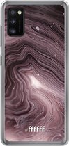 Samsung Galaxy A41 Hoesje Transparant TPU Case - Purple Marble #ffffff