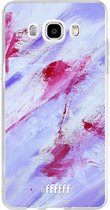 Samsung Galaxy J5 (2016) Hoesje Transparant TPU Case - Abstract Pinks #ffffff