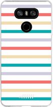 LG G6 Hoesje Transparant TPU Case - Pastel Tracks #ffffff