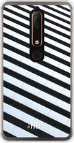 Nokia 6 (2018) Hoesje Transparant TPU Case - Mono Tiles #ffffff