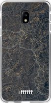 Samsung Galaxy J3 (2017) Hoesje Transparant TPU Case - Golden Glitter Marble #ffffff