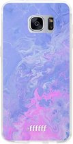 Samsung Galaxy S7 Hoesje Transparant TPU Case - Purple and Pink Water #ffffff