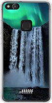 Huawei P10 Lite Hoesje Transparant TPU Case - Waterfall Polar Lights #ffffff