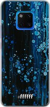 Huawei Mate 20 Pro Hoesje Transparant TPU Case - Bubbling Blues #ffffff