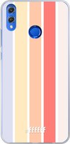 Honor 8X Hoesje Transparant TPU Case - Vertical Pastel Party #ffffff