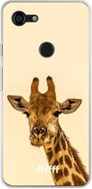 Google Pixel 3 XL Hoesje Transparant TPU Case - Giraffe #ffffff