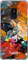 6F hoesje - geschikt voor Samsung Galaxy S9 -  Transparant TPU Case - Colourful Palette #ffffff