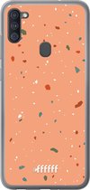 Samsung Galaxy A11 Hoesje Transparant TPU Case - Terrazzo N°10 #ffffff