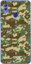 Honor Note 10 Hoesje Transparant TPU Case - Jungle Camouflage #ffffff
