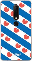 Nokia X6 (2018) Hoesje Transparant TPU Case - Fryslân #ffffff