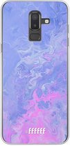 Samsung Galaxy J8 (2018) Hoesje Transparant TPU Case - Purple and Pink Water #ffffff