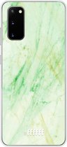 Samsung Galaxy S20 Hoesje Transparant TPU Case - Pistachio Marble #ffffff