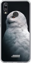 Huawei P20 Lite (2018) Hoesje Transparant TPU Case - Witte Uil #ffffff