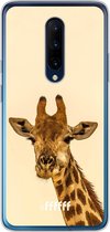 OnePlus 7 Pro Hoesje Transparant TPU Case - Giraffe #ffffff