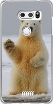 LG V30 (2017) Hoesje Transparant TPU Case - Polar Bear #ffffff