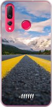 Huawei P30 Lite Hoesje Transparant TPU Case - Road Ahead #ffffff