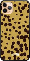 iPhone 11 Pro Max Hoesje TPU Case - Cheetah Print #ffffff