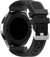 Siliconen Smartwatch bandje - Geschikt voor  Garmin Forerunner 245 / 645 silicone band - zwart - Horlogeband / Polsband / Armband
