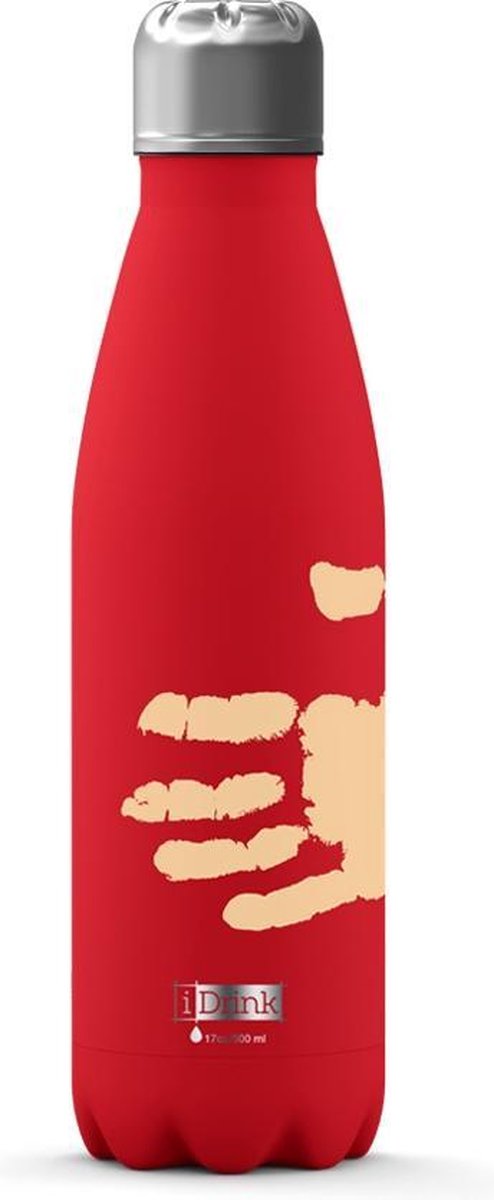 Total Juggling Thermosfles Color Change 500 Ml Staal Rood