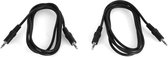 auna Set van twee 3,5mm-jack-kabels: elk 1,5 meter