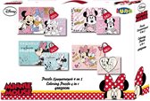 Luna Puzzels Minnie Mouse Meisjes 40 Cm Karton 4 Stuks
