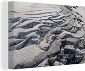 Canvas Schilderij Versteend lava - 60x40 cm - Wanddecoratie