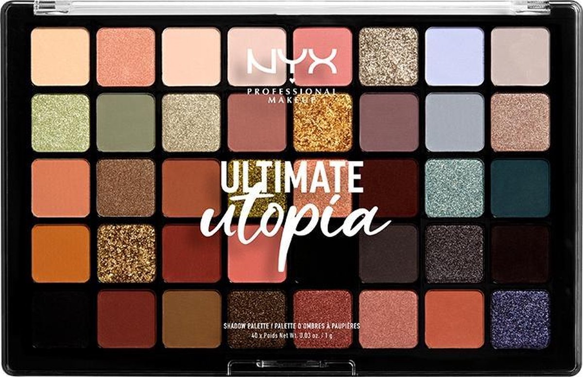 NYX Professional Makeup Ultimate Utopia Shadow Palette Ulti Utopia Oogschaduw 40 x 7 gr