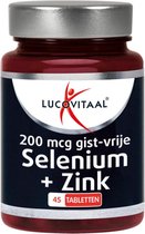 3x Lucovitaal Selenium & Zink 200 mcg Gistvrij 45 tabletten