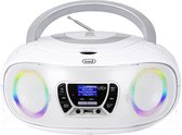Draagbare boombox radio, DAB / MP3 / CD / USB / Aux-in - Trevi CMP583, wit