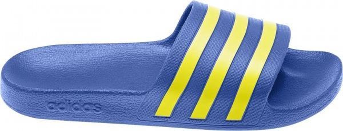 adidas adilette Aqua - Blauw / Geel - maat 40 2/3 | bol