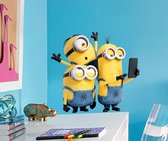 Minions Selfie & Run - Muursticker - 50 x 25 cm - Multi