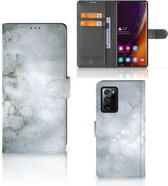 Flip case Geschikt voor Samsung Galaxy Note20 Ultra Smartphone Hoesje Painting Grey