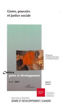Cahiers genre et développement - Genre, pouvoirs et justice sociale