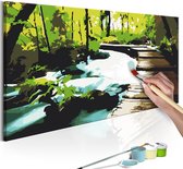 Doe-het-zelf op canvas schilderen - Footbridge-100x40