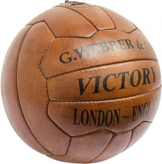 By Kohler Leren voetbal Vintage oud bal handgemaakt (V-000109) bol.com
