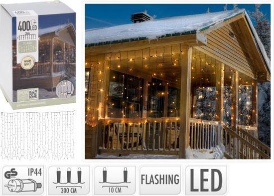 LED Gordijn Met Flits Effect - 400 LEDS
