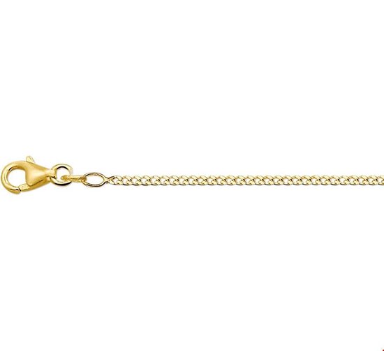 Quickjewels Gouden ketting - gourmet schakel - 1.8 mm dik en 60 cm lang - 14 krt goud