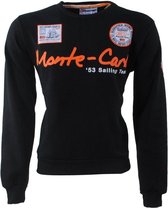 Geographical Norway - Heren Sweater - Monte Carlo - Ronde Hals - Folo - Zwart