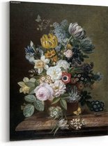 Schilderij - Stilleven met bloemen — 60x90 cm