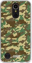 LG K10 (2017) Hoesje Transparant TPU Case - Jungle Camouflage #ffffff