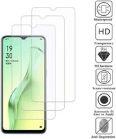 Screenprotector Glas - Tempered Glass Screen Protector Geschikt voor: Oppo A91 - 3x