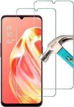 Screenprotector Glas - Tempered Glass Screen Protector Geschikt voor: Oppo Find X2 Neo - 2x