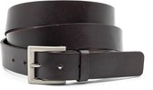 JV Belts Riemmaat XL bruin - heren en dames riem - 3.5 cm breed - Bruin - Echt Leer - Taille: 125cm - Totale lengte riem: 140cm