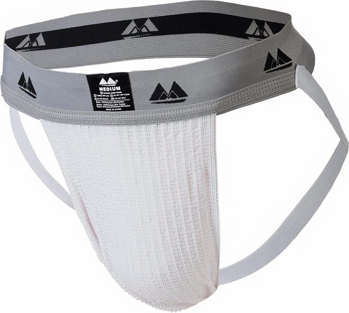 MM Sports Original Edition Swimmer/Jogger Jockstrap 2 inch White - MAAT XXL - Heren Ondergoed - Jockstrap voor Man - Mannen Jock