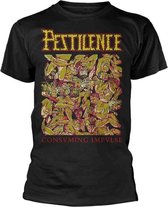 Pestilence Heren Tshirt -M- Consuming Impulse 2 Zwart