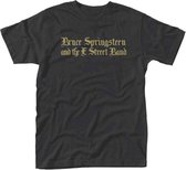 Bruce Springsteen Heren Tshirt -L- Black Motorcycle Guitars Zwart