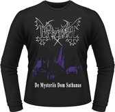 Mayhem Longsleeve shirt -XL- De Mysteriis Dom Sathanas Zwart