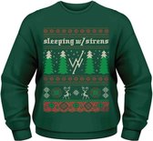 Sleeping With Sirens Sweater/trui -L- Christmas Trees Groen